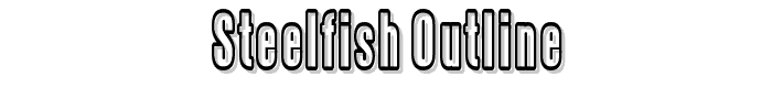 Steelfish Outline font